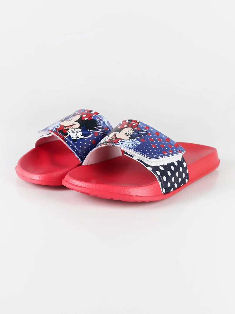 Ciabatte in gomma Minnie con strappo - rosso