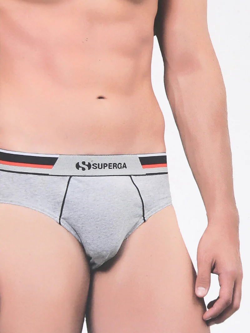 Slip da uomo in cotone - grigio