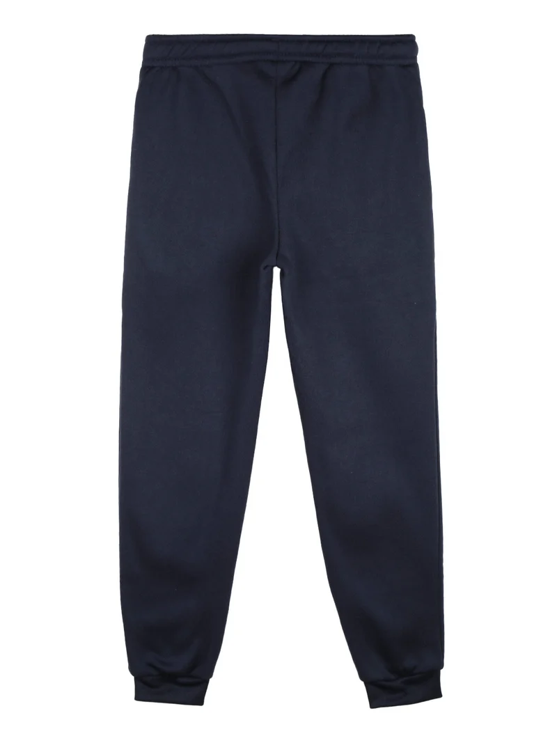 Pantaloni tuta felpati da bambina - fucsia