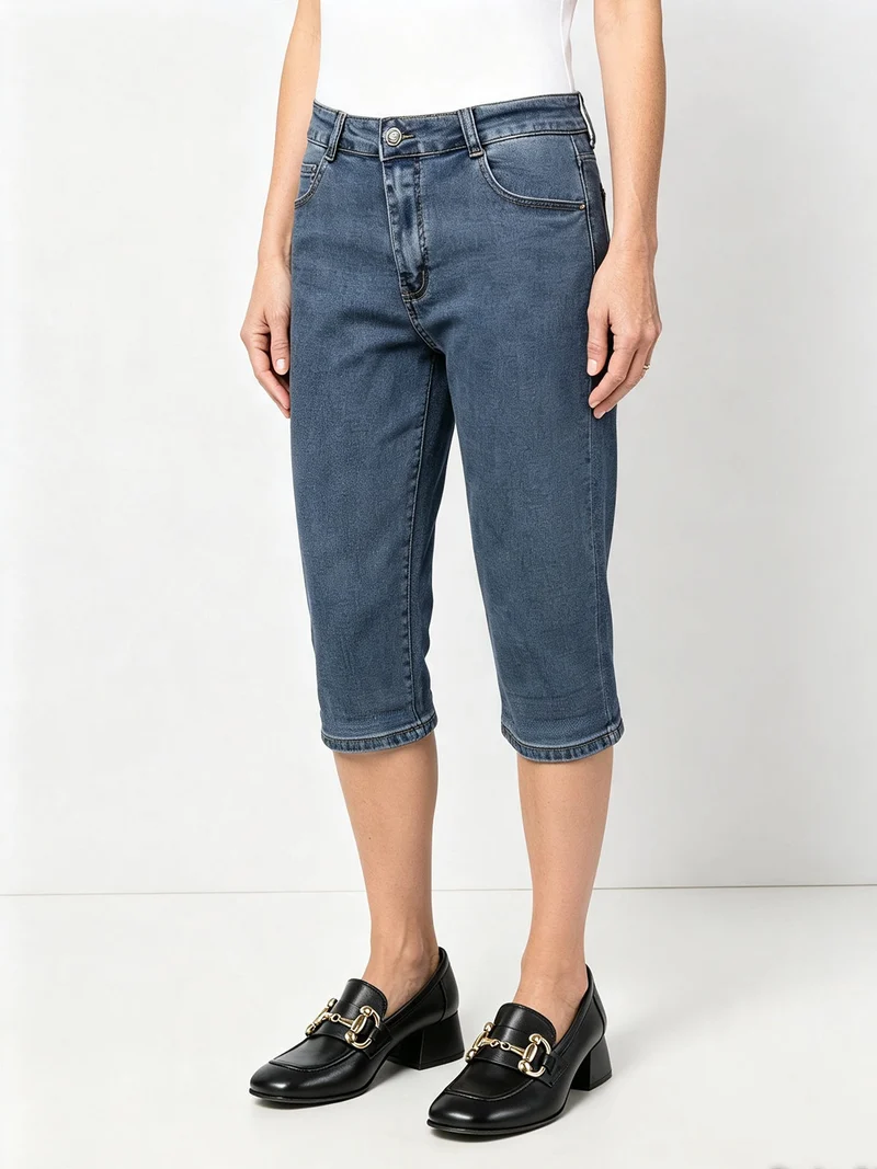 Pinocchietti donna in jeans taglie forti - jeans