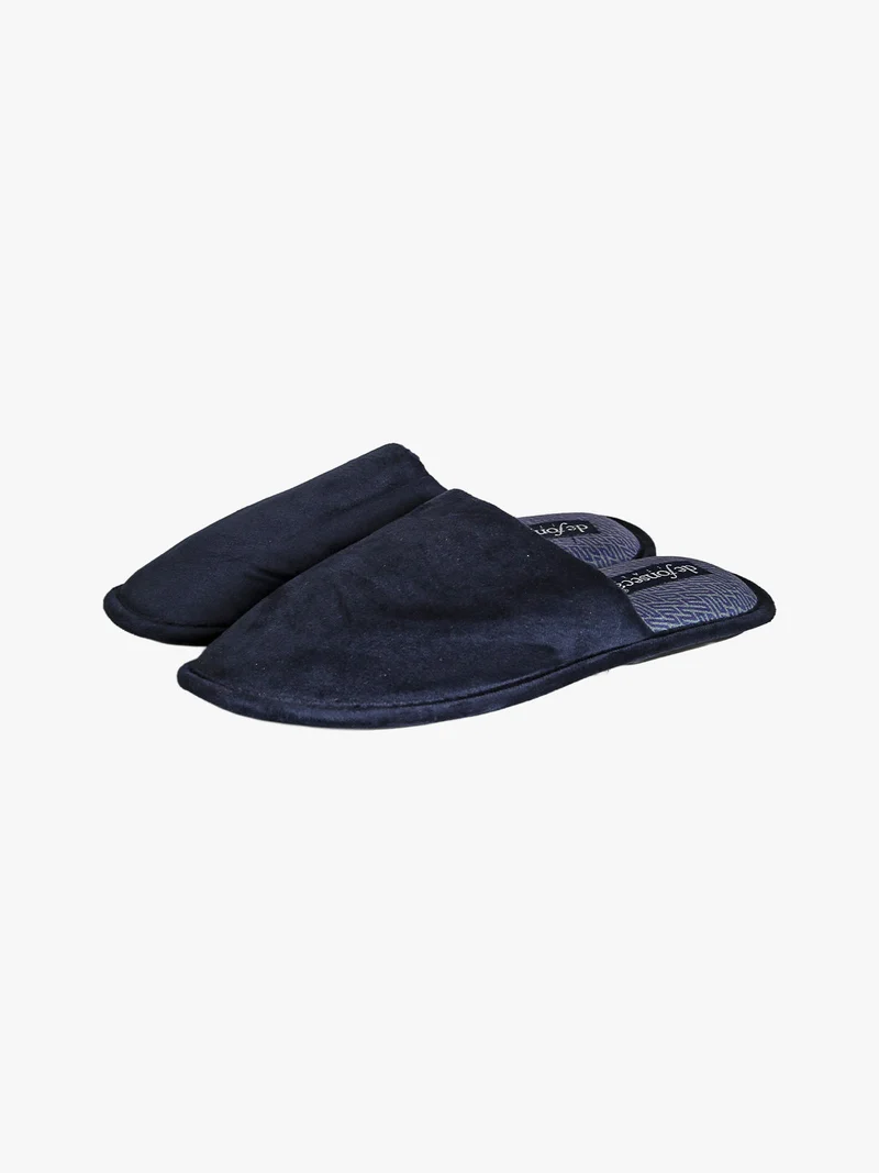 Pantofole uomo scamosciate invernali - blu scuro