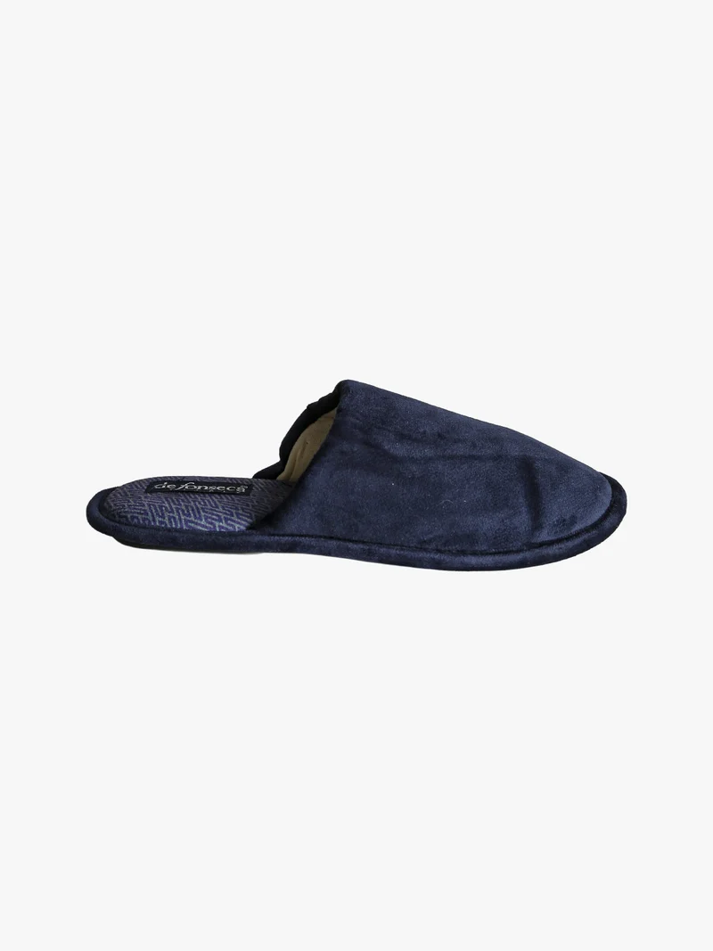 Pantofole uomo scamosciate invernali - blu scuro