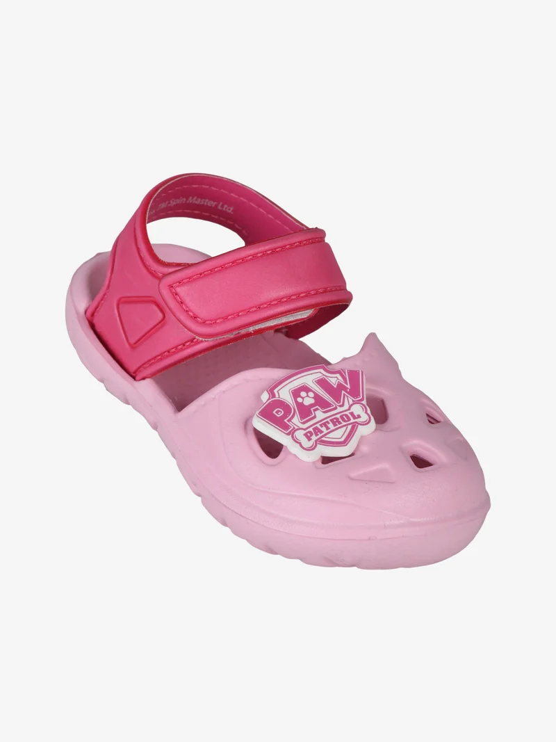 Sandali da bambina in gomma con cinturino a strappo - rosa