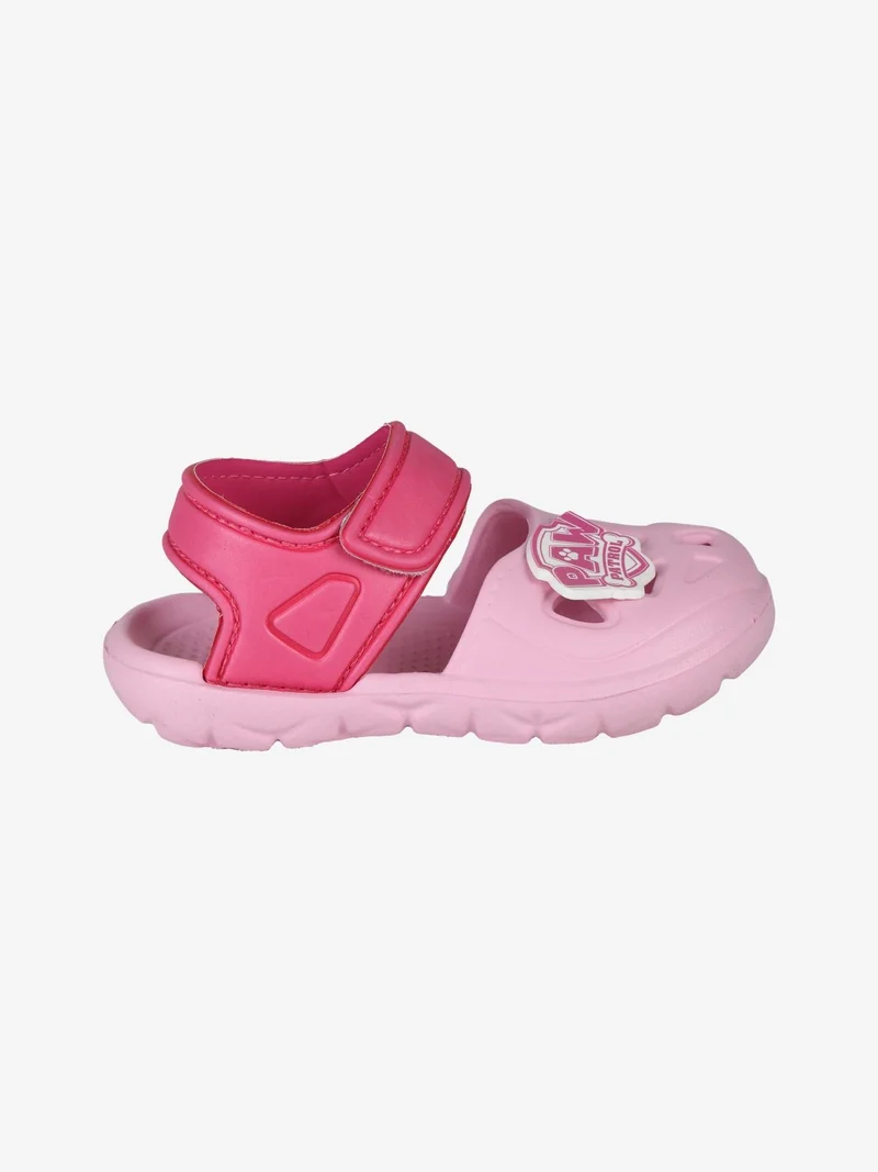 Sandali da bambina in gomma con cinturino a strappo - rosa