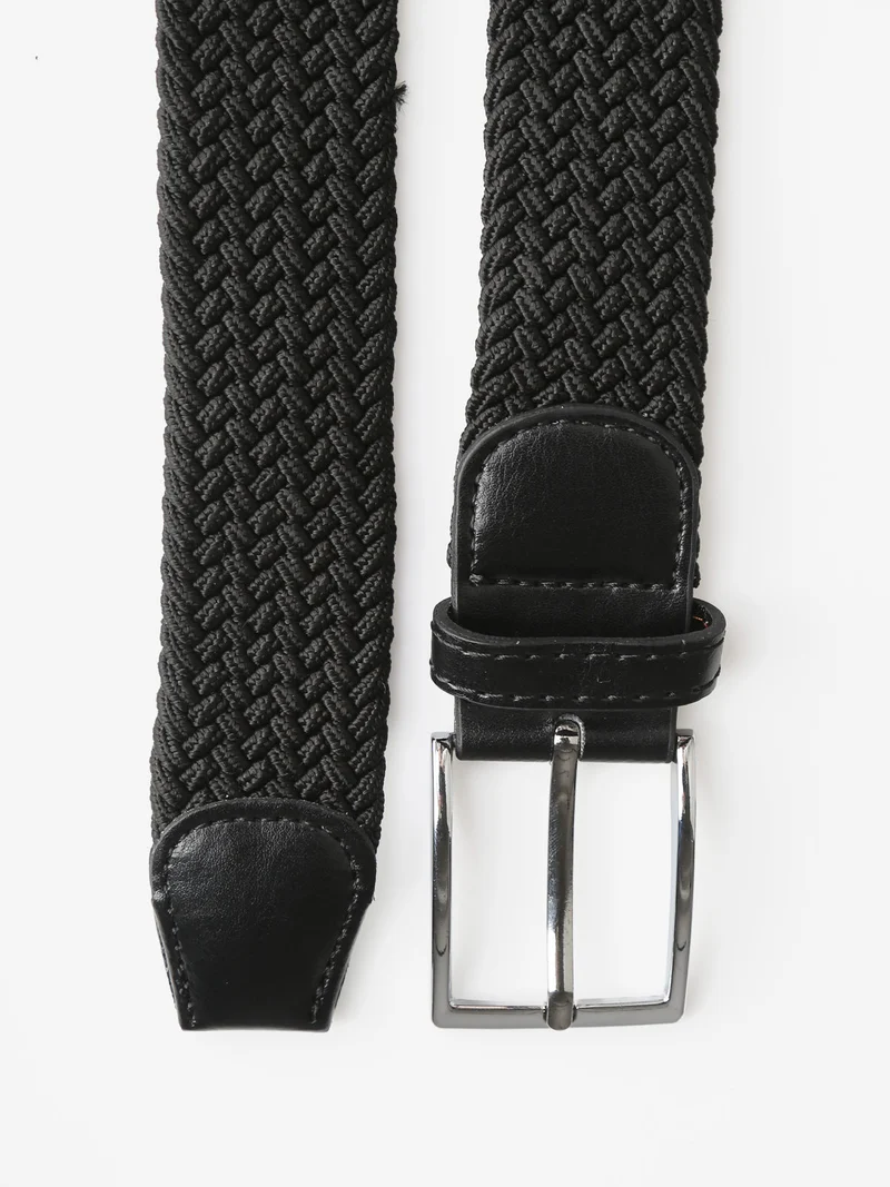 Cintura uomo in corda - nero