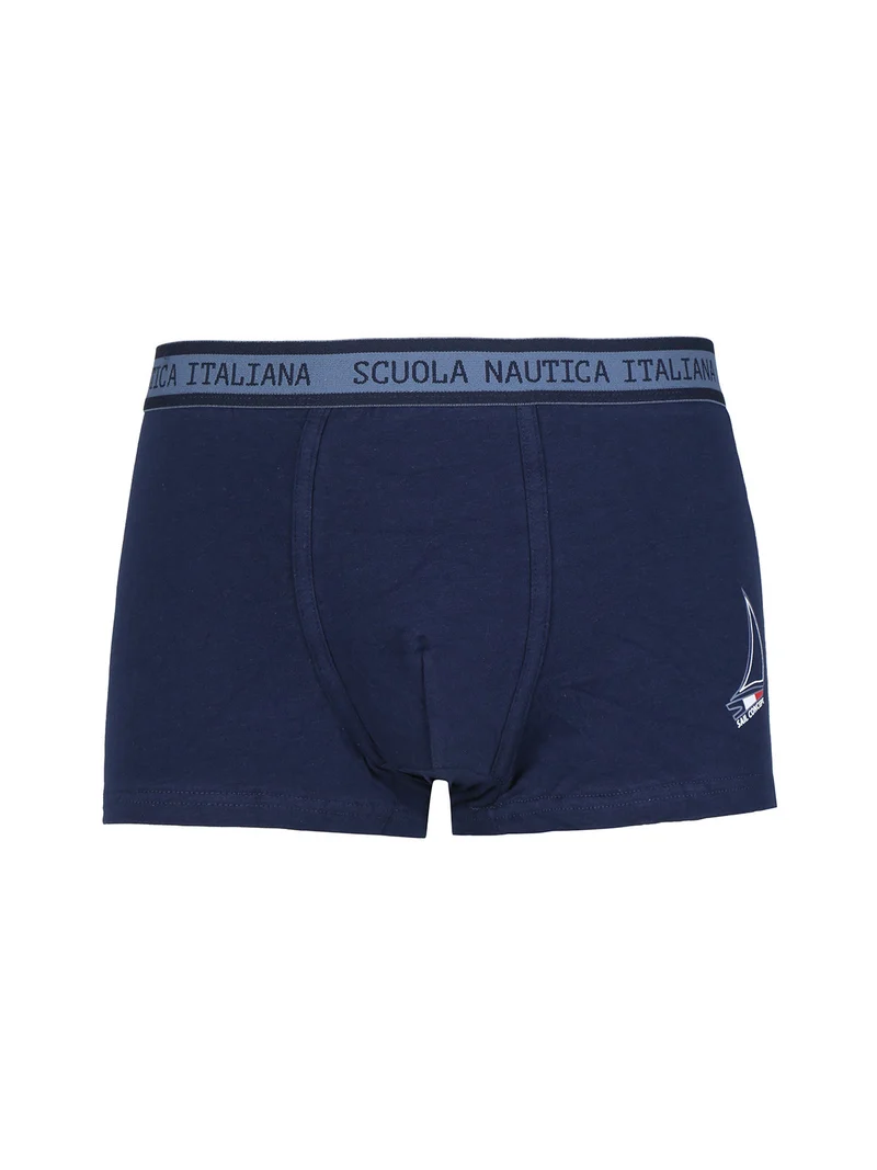 Boxer da uomo tinta unita - blu scuro