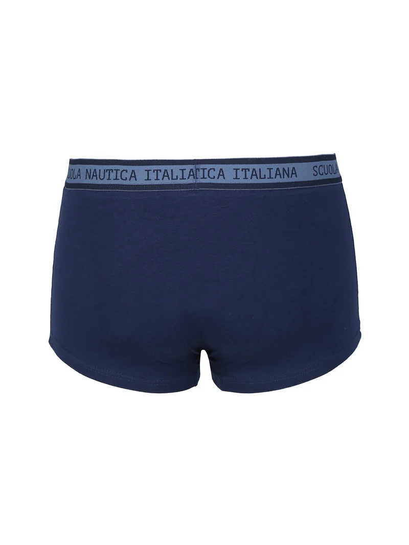 Boxer da uomo tinta unita - blu scuro