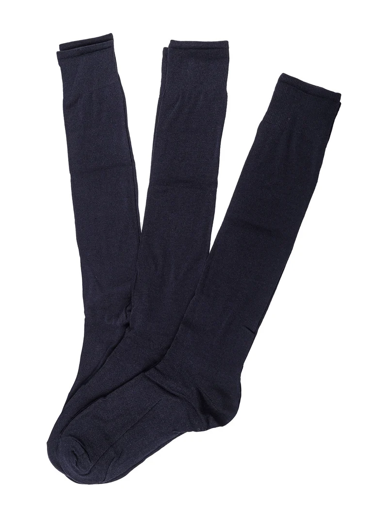 Confezione da 3 paia di calze lunghe da uomo - blu scuro
