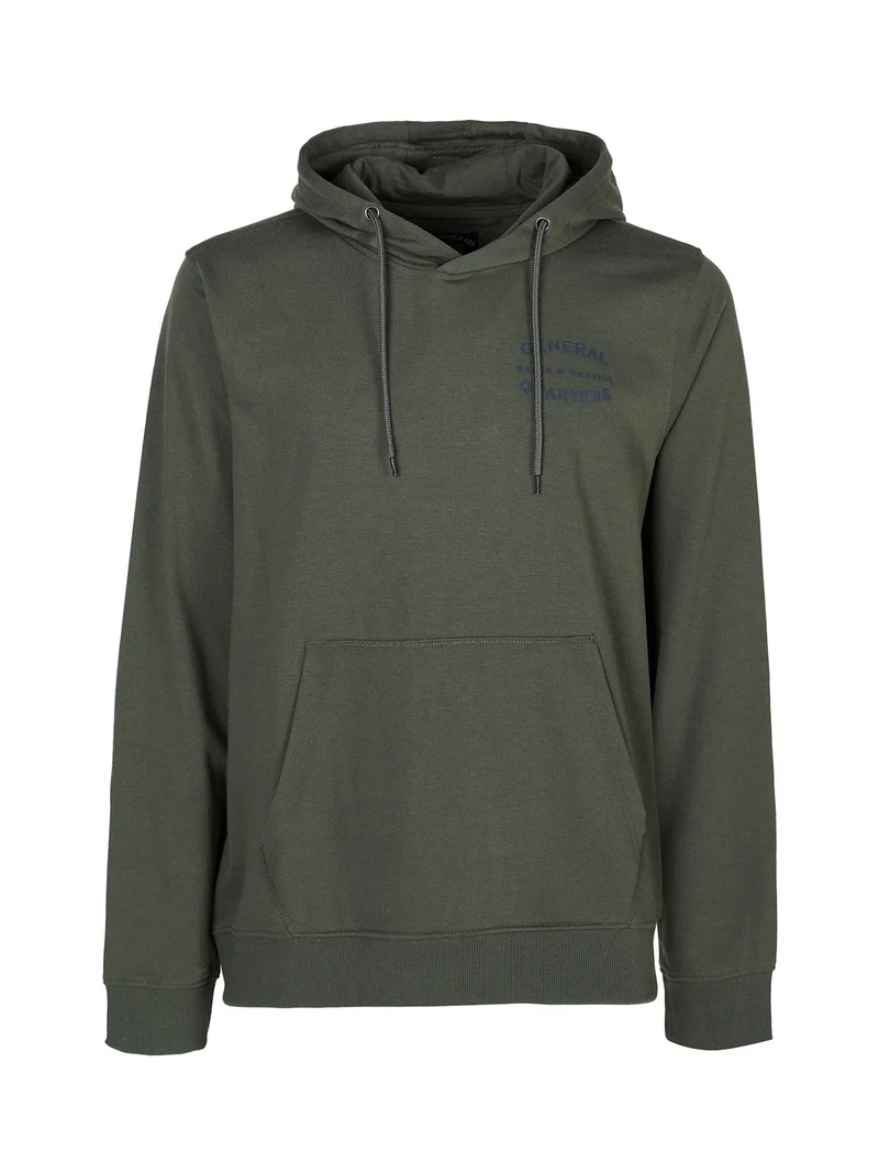 Felpa da uomo con cappuccio - militare