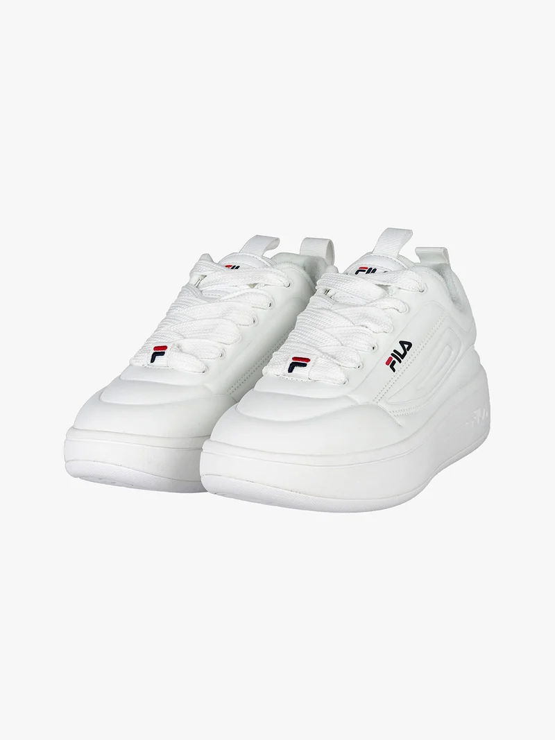 SUPERBUBBLE Sneakers donna con platform - bianco
