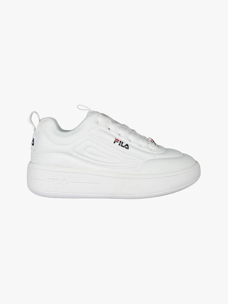 SUPERBUBBLE Sneakers donna con platform - bianco