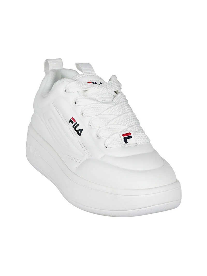 SUPERBUBBLE Sneakers donna con platform - bianco