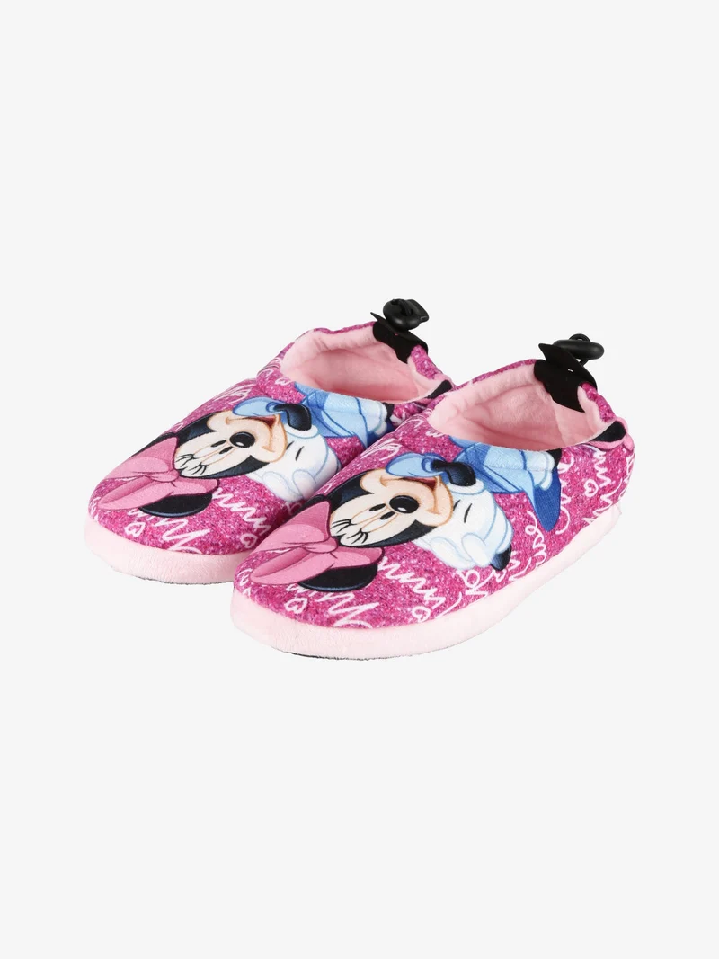 Pantofole chiuse da bambini con stampa - rosa