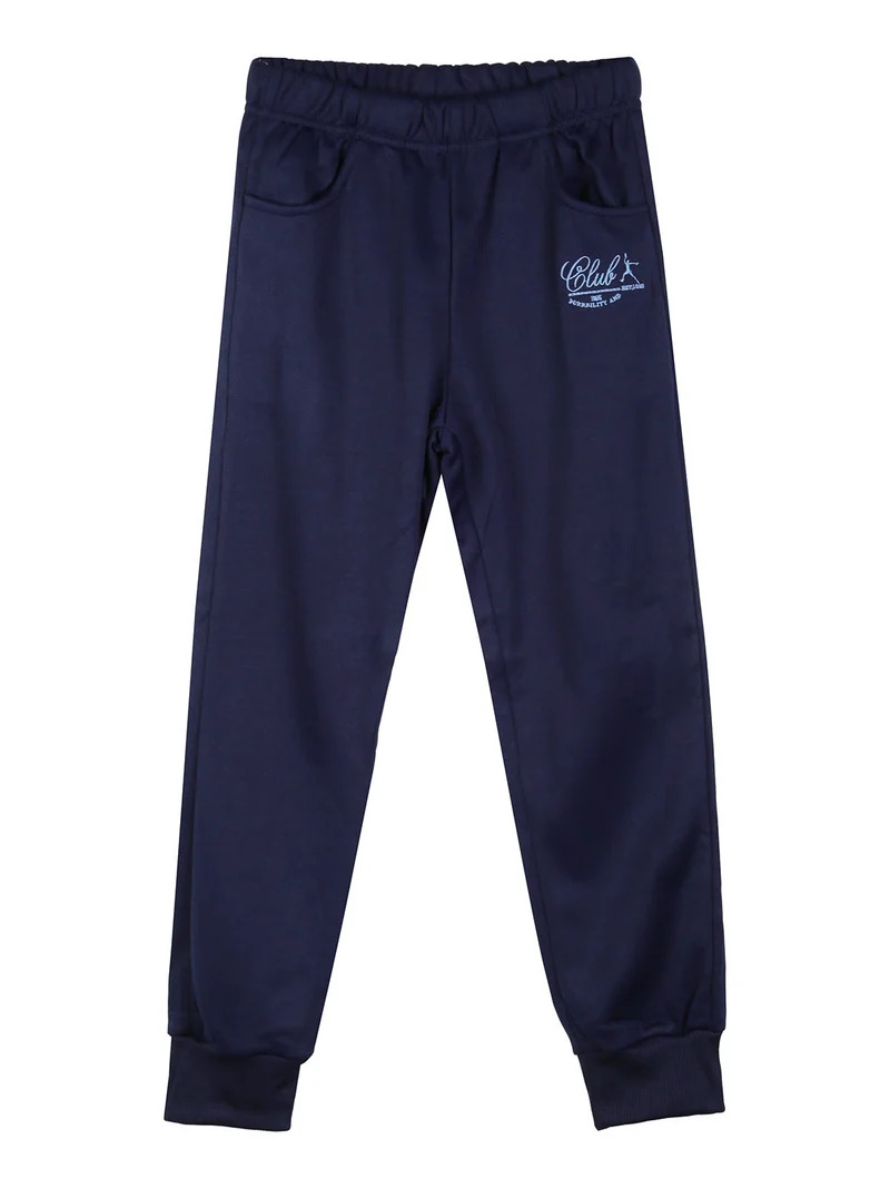 Completo baseball 3 pezzi da bambino con bottoni e interno felpato - blu