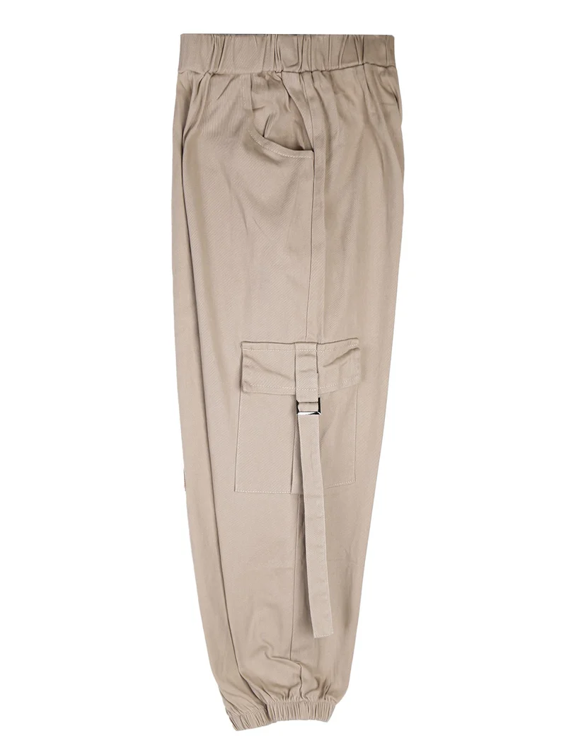 Completo 2 pezzi da bambina maglietta + pantaloni con tasconi - rosa