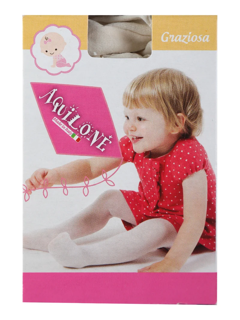 Collant in filanca da bambina - panna