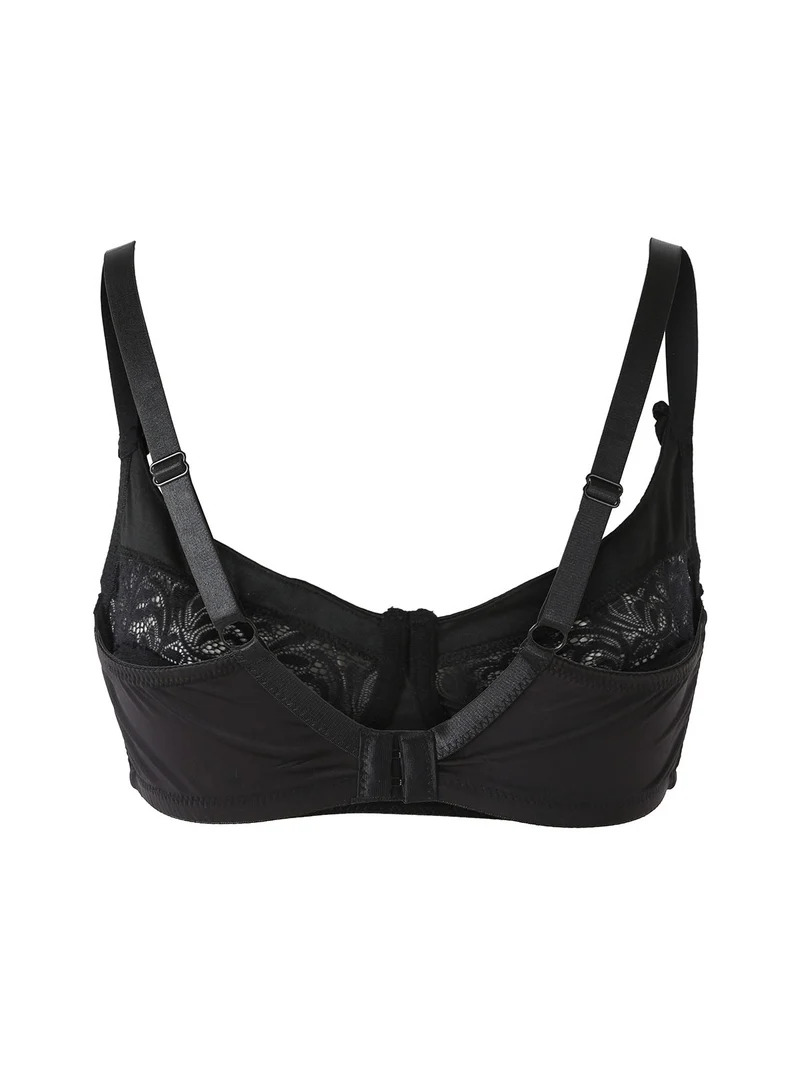 PRIMULA Reggiseno strutturato con pizzo senza imbottitura e senza ferretto COPPA C - nero