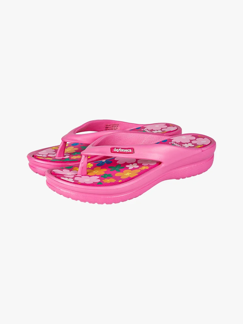 Infradito mare da donna con zeppa - fucsia