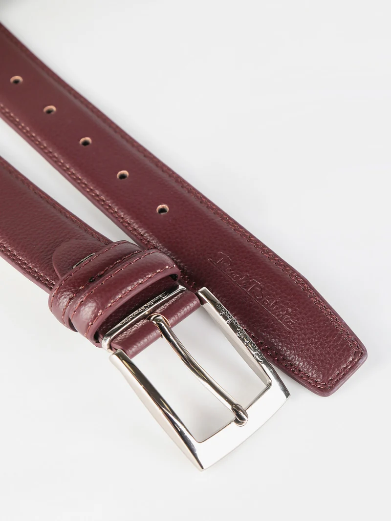 Cintura in pelle da uomo - marrone