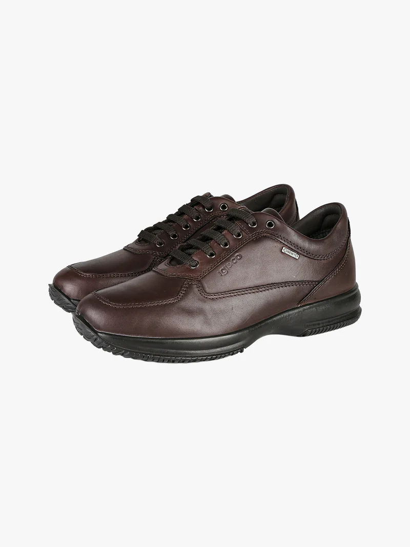 Sneakers in pelle da uomo - moro
