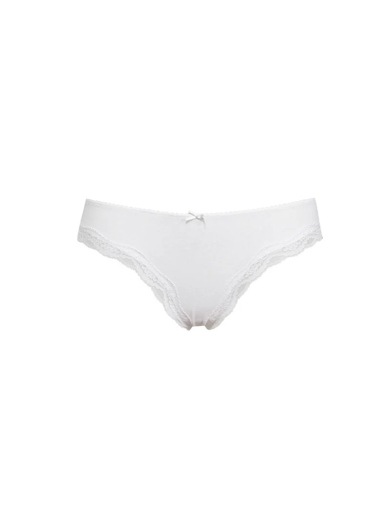 Brasiliana con pizzo - bianco