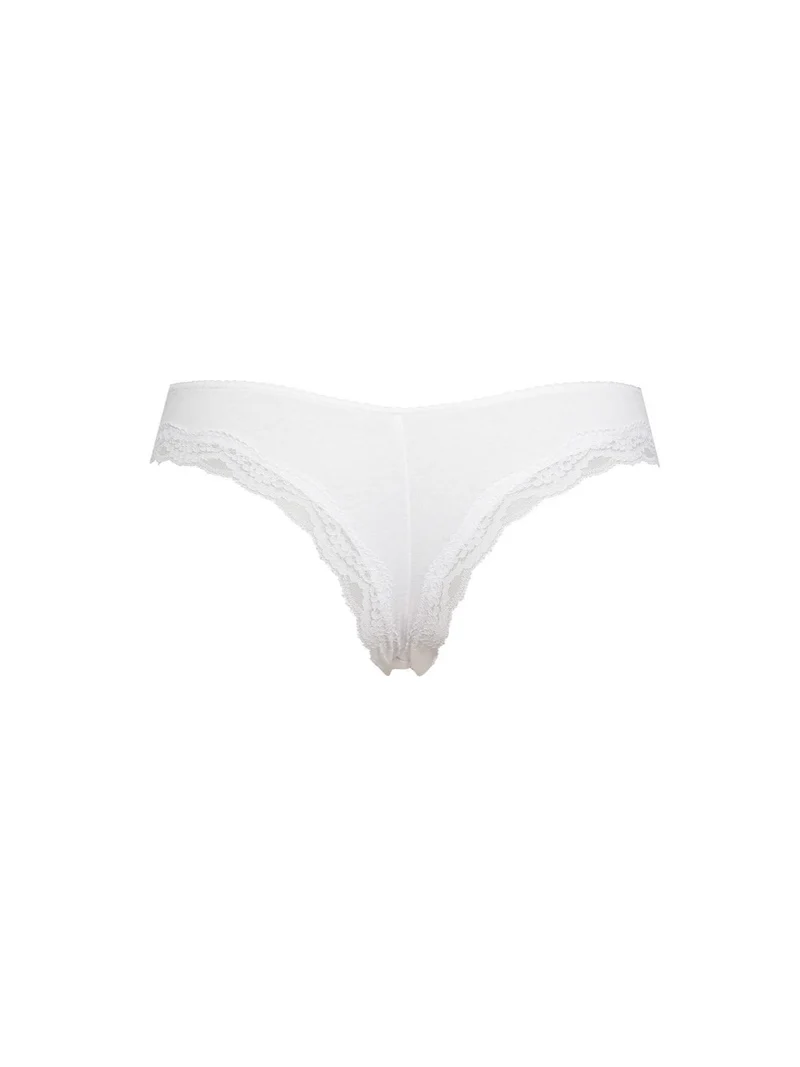 Brasiliana con pizzo - bianco