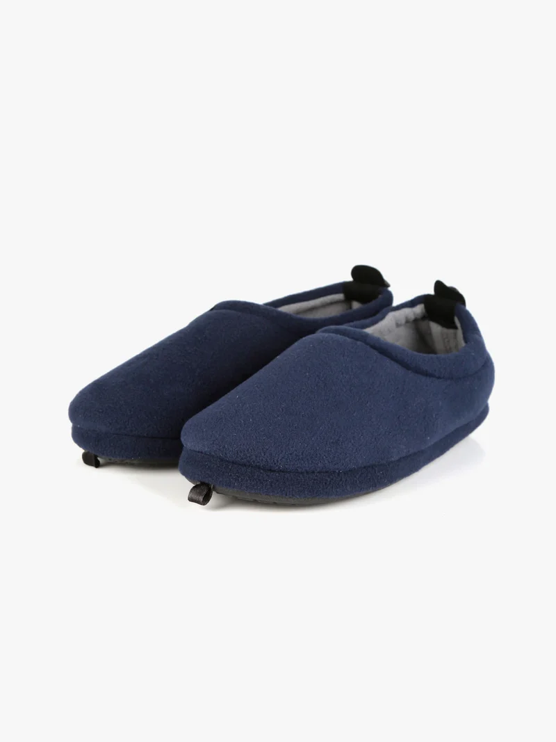 Pantofole chiuse da uomo in pile - blu scuro