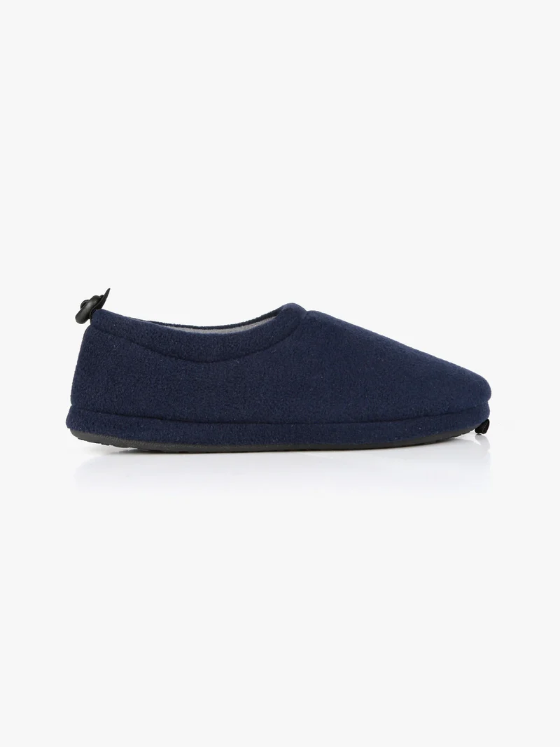 Pantofole chiuse da uomo in pile - blu scuro