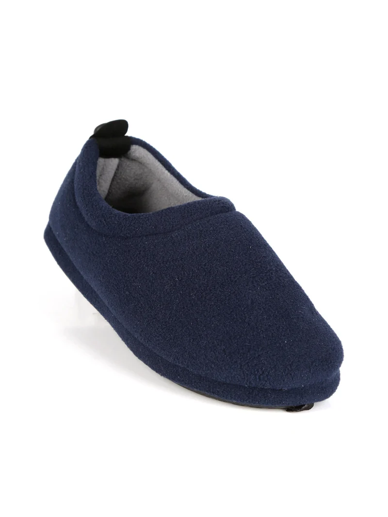 Pantofole chiuse da uomo in pile - blu scuro