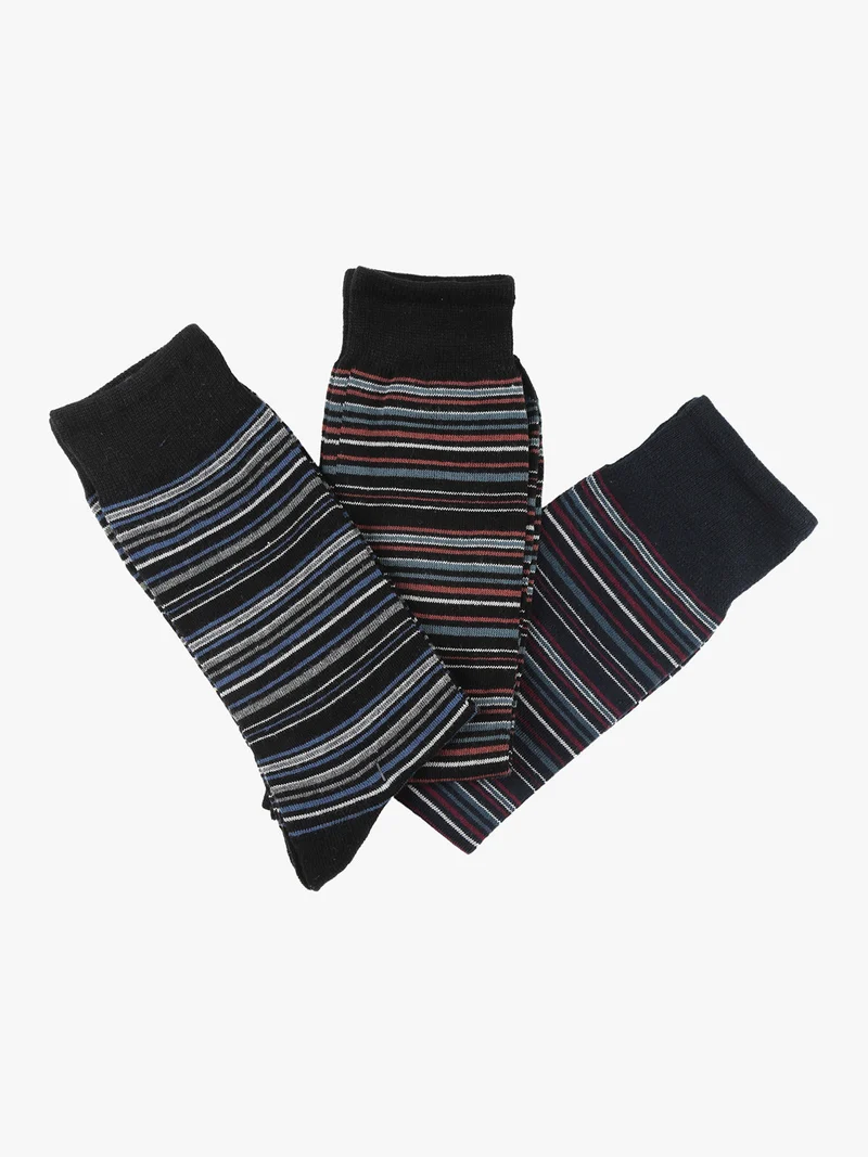 Calze corte da uomo in caldo cotone, confezione da 3 paia - nero