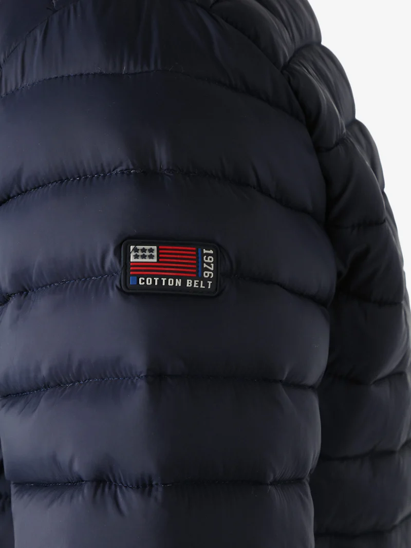 Giubbino da uomo modello 100 grammi con zip - blu scuro