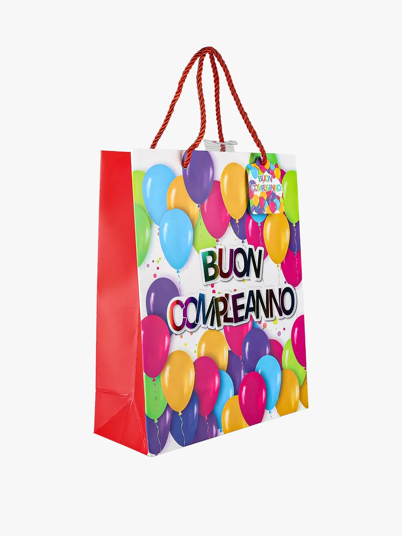 Sacchetto regalo compleanno - multicolore