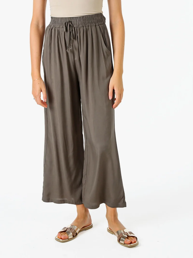 Pantaloni donna estivi in cotone - militare