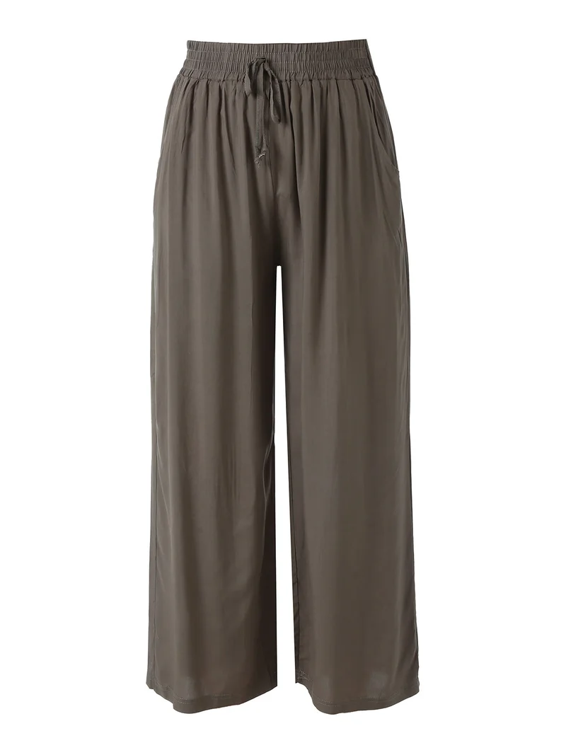 Pantaloni donna estivi in cotone - militare