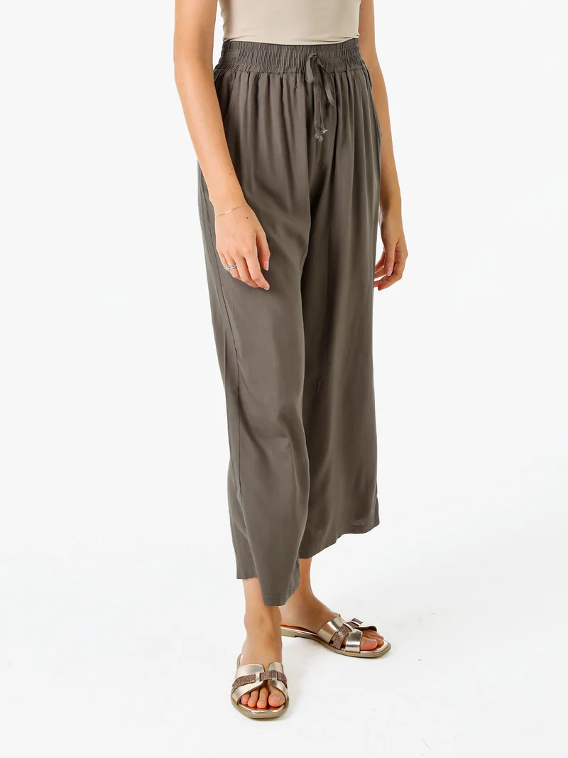 Pantaloni donna estivi in cotone - militare