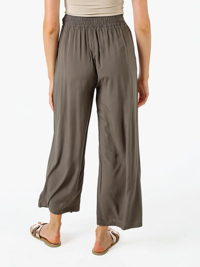 Pantaloni donna estivi in cotone - militare