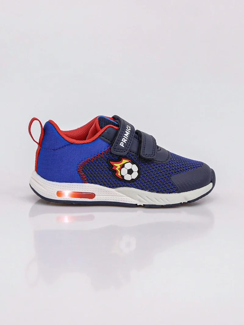 Sneakers da bambino con strappi e luci - blu scuro