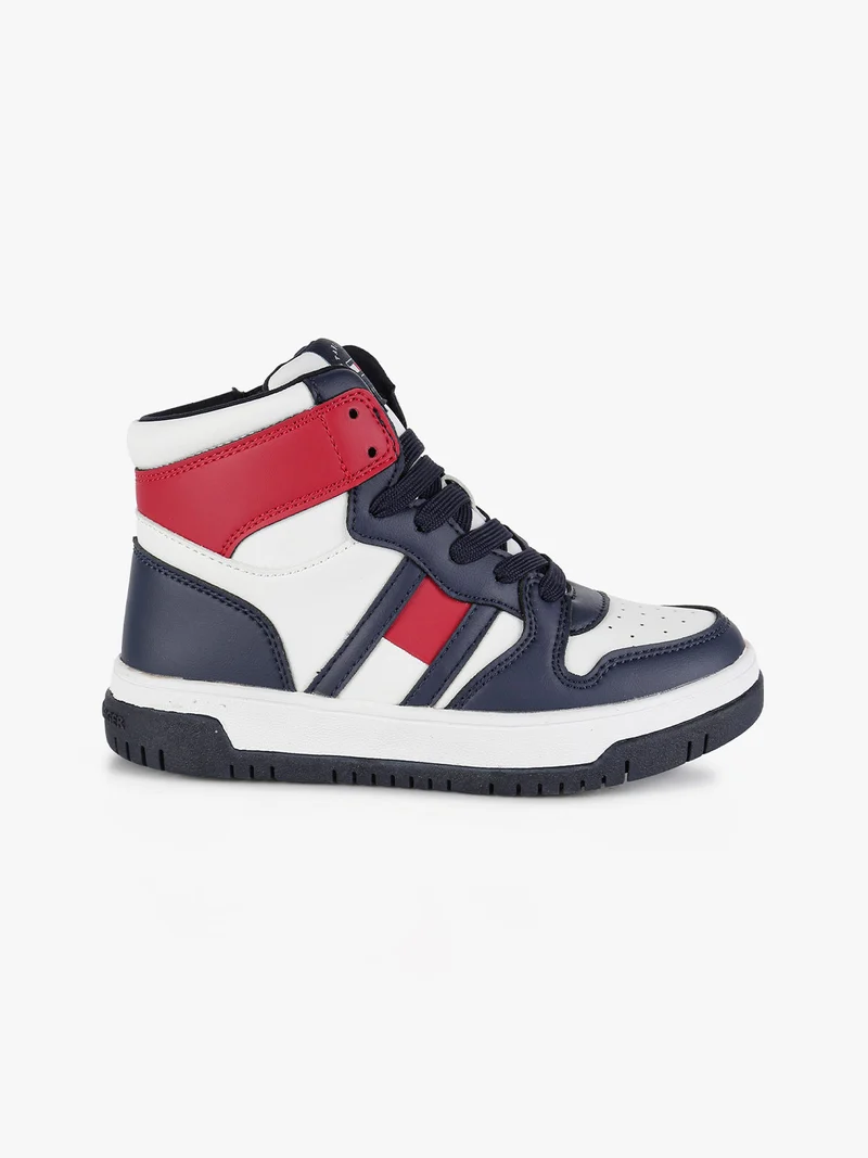 Sneakers alte da ragazzo bicolor - blu scuro