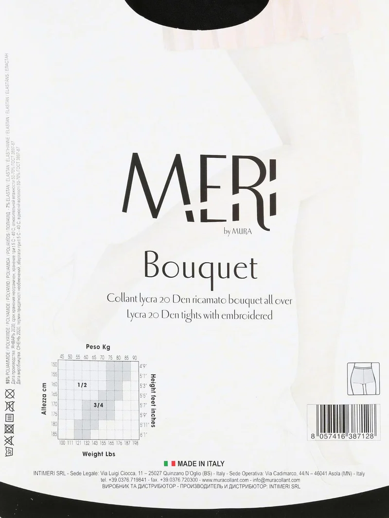 Collant decorate 20 denari - nero