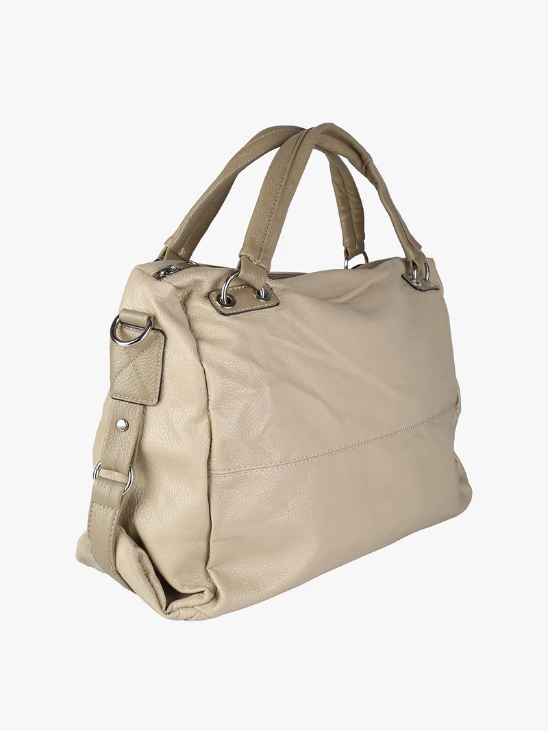 Borsa hobo da donna con doppi manici - taupe