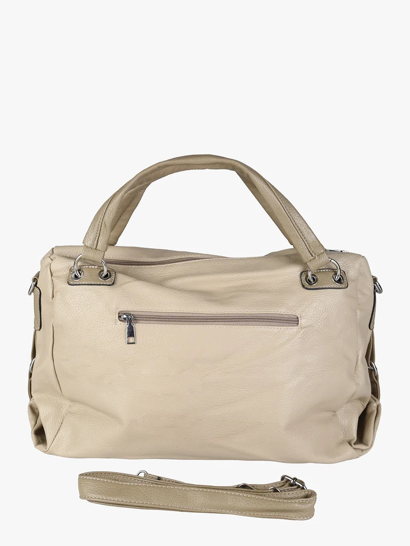 Borsa hobo da donna con doppi manici - taupe