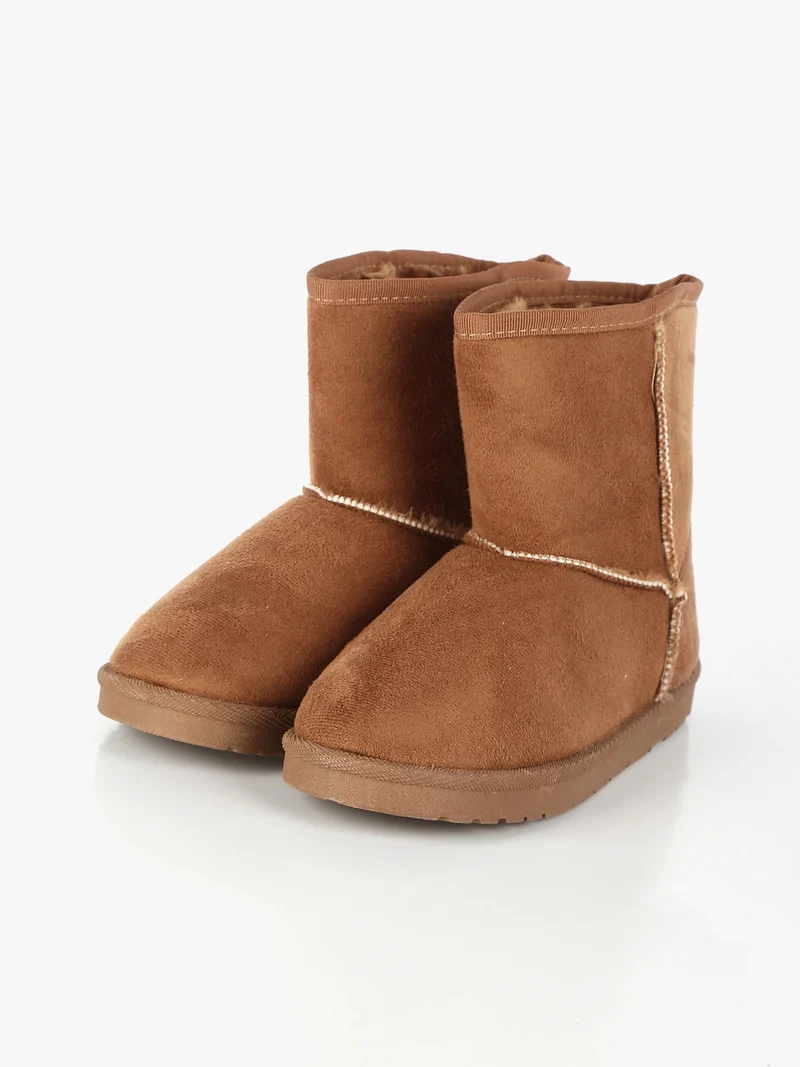 Stivaletto basso da bambina imbottito - cammello