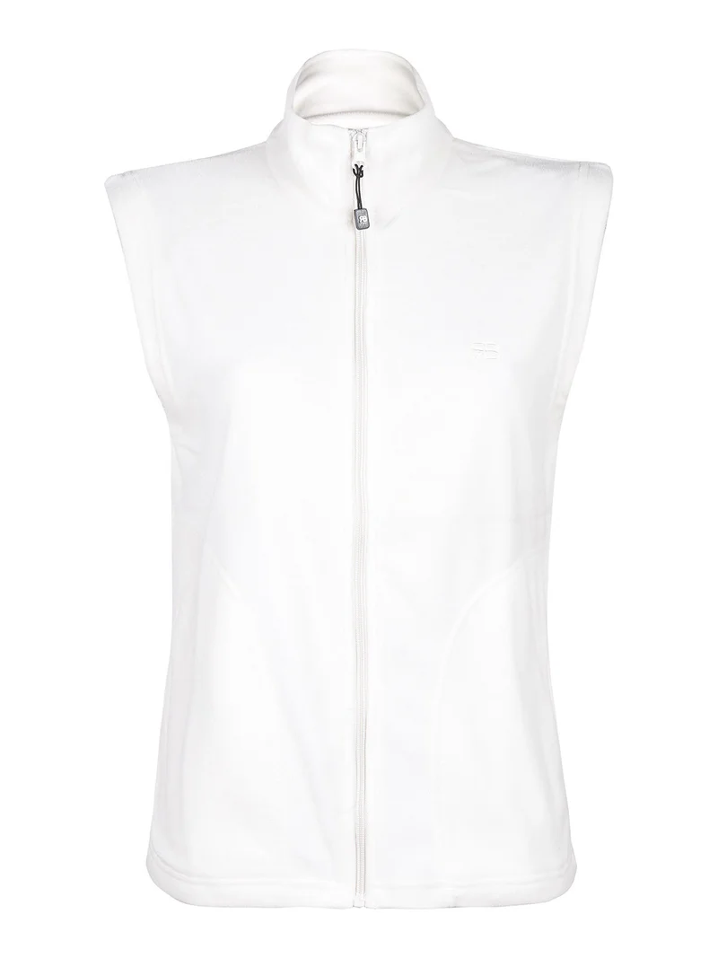 Gilet da donna in pile - panna