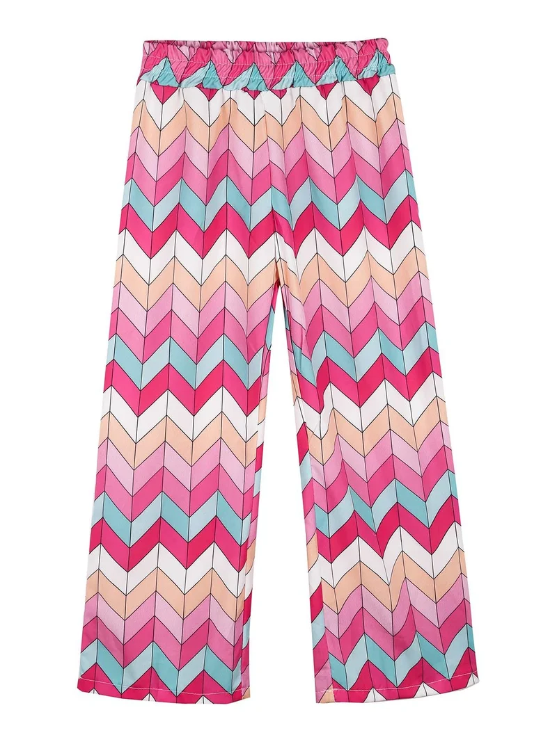 Pantaloni da bambina a gamba larga - rosa