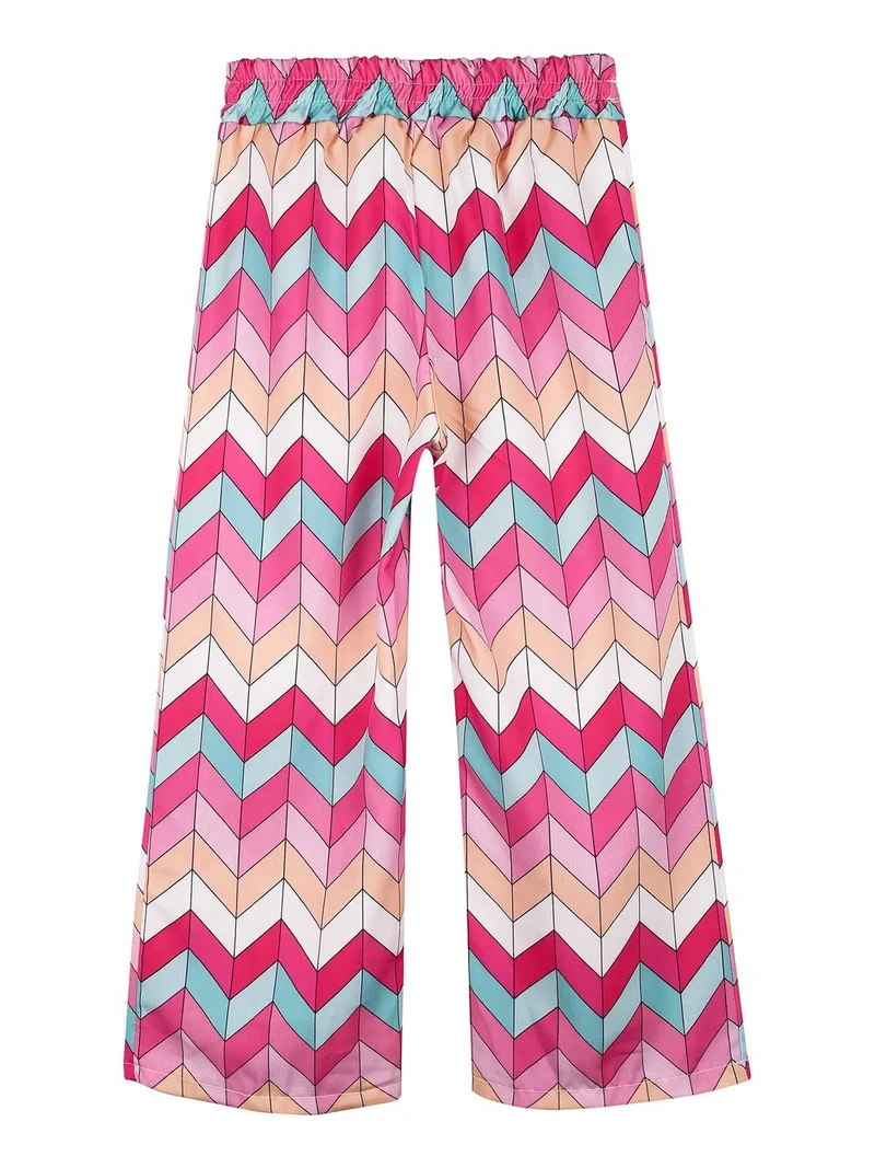 Pantaloni da bambina a gamba larga - rosa