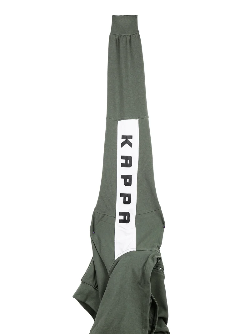 Completo tuta da bambino con cappuccio e zip - militare