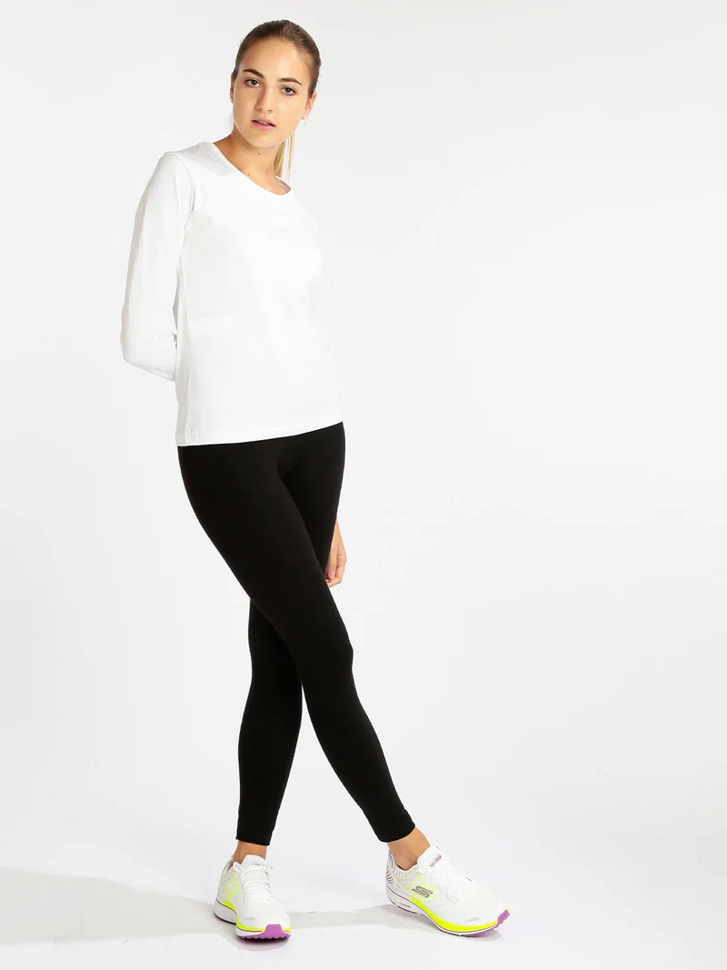 T-shirt manica lunga donna - bianco
