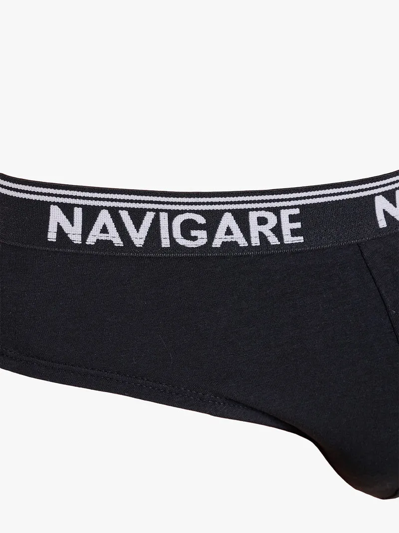 Slip da uomo taglie grandi in cotone bielastico - nero