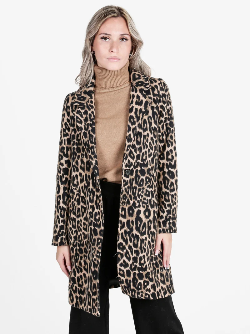 Cappotto donna animalier - multicolore