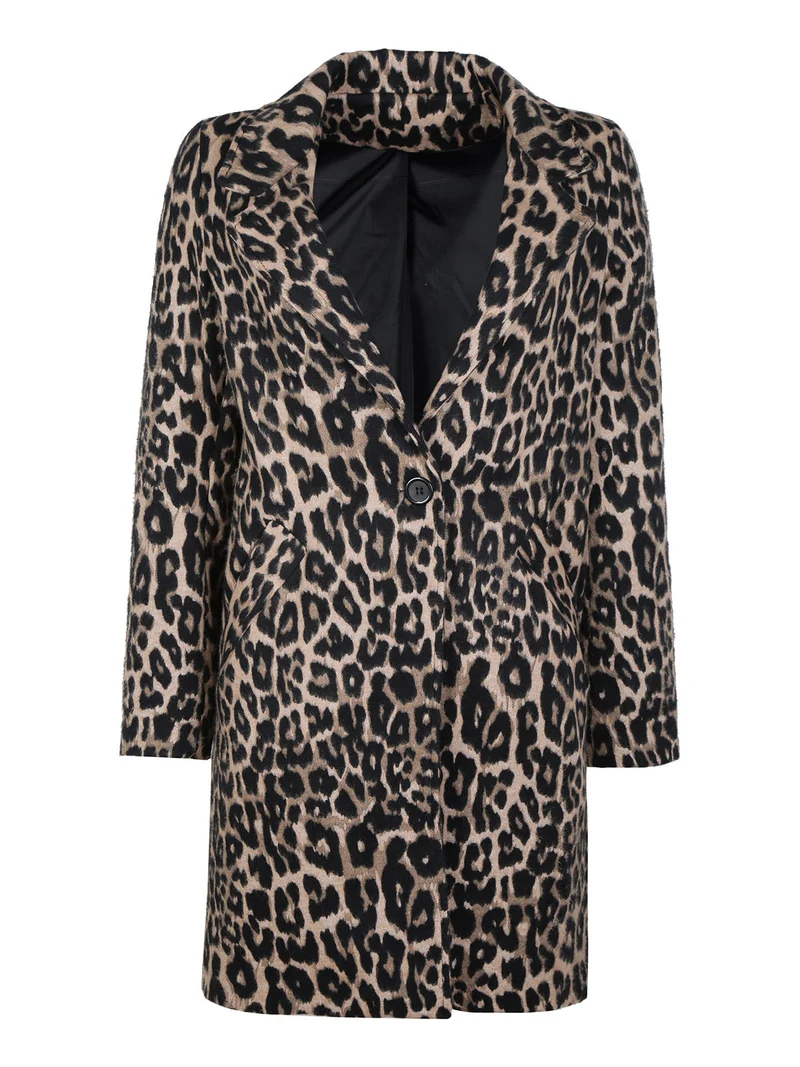 Cappotto donna animalier - multicolore